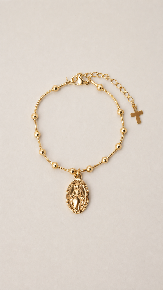 Blessed Grace – Gold Medal Bracelet