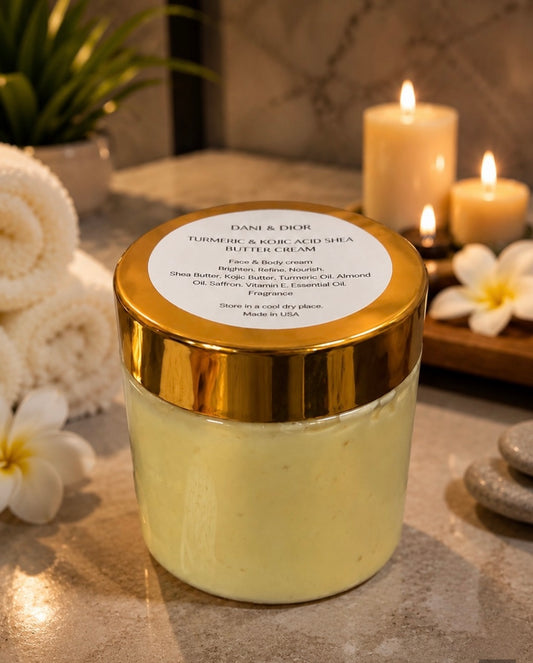 Turmeric Kojic Acid Shea Butter Cream 2oz