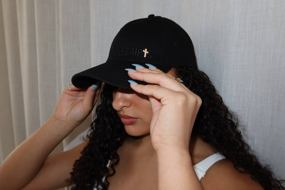 "I Believe" Black Cotton Twill Faith Cap