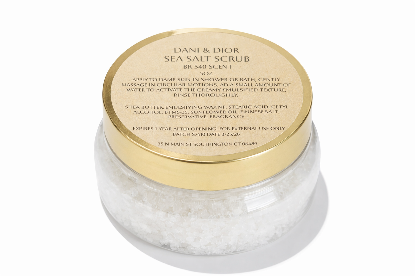 Emulsified Sea Salt Body Scrub